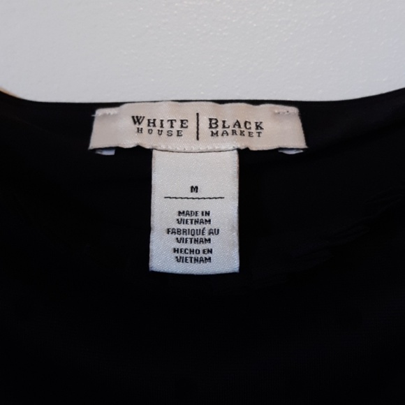 WHBM Black Polka Dot Tank Top, size M - Picture 2 of 4